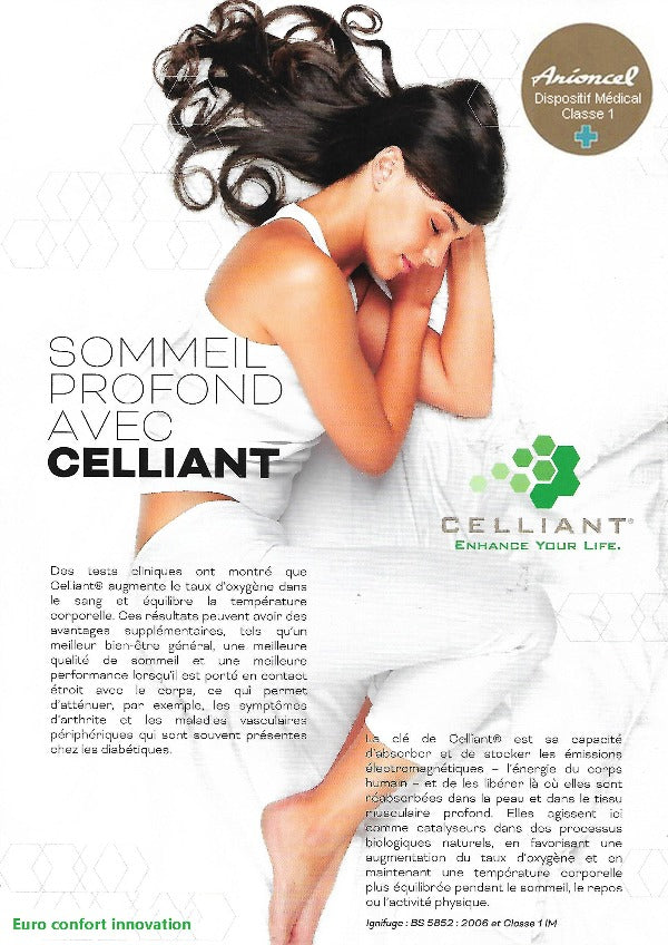 Oreiller anti ondes technologie Celliant® 8