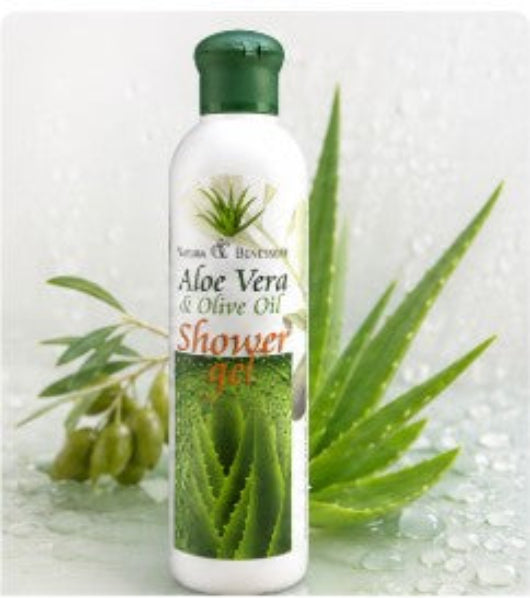 Gel Douche Aloe Vera & Huile d'Olive Bio 250 ml – Hydratant Naturel