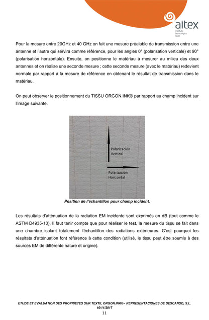 SUR MATELAS ANTI-ONDES CONNECTÉ À LA TERRE MODELE ZEN INNOVATON